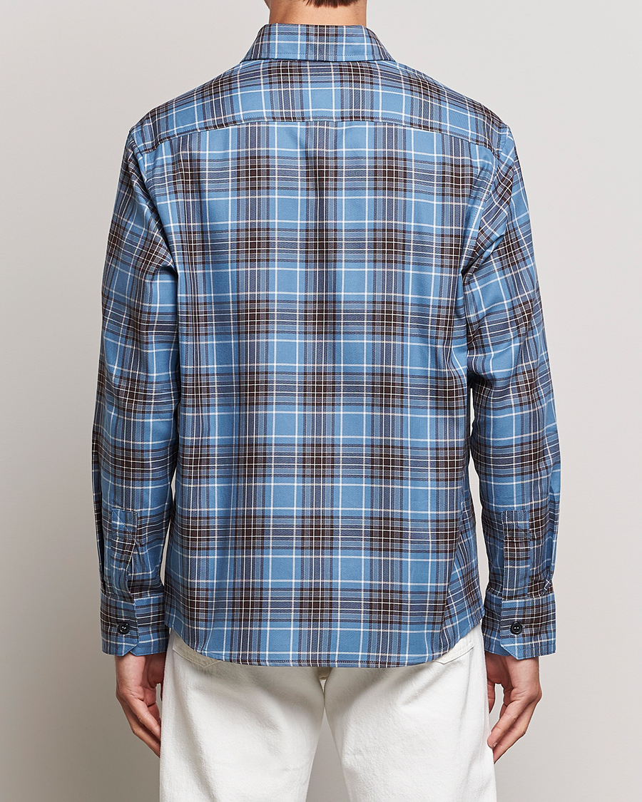 Herre | Skjorter | A.P.C. | Graham Checked Overshirt Clear Blue
