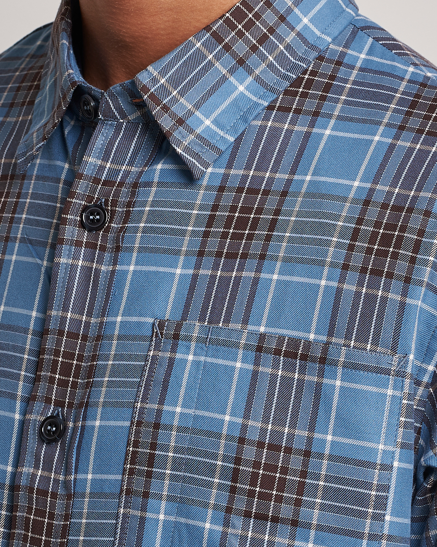 Herre | Skjorter | A.P.C. | Graham Checked Overshirt Clear Blue