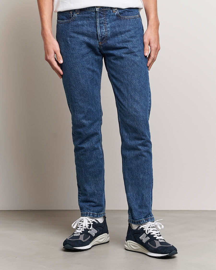 Herre | Tapered fit | A.P.C. | Petit New Standard Jeans Washed Indigo