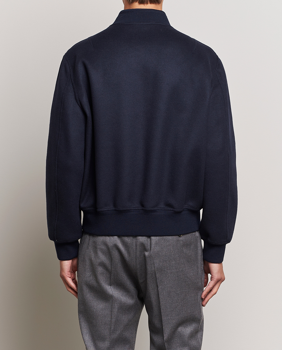 Herre | Jakker | Brioni | Cashmere Blend Bomber Jacket Navy