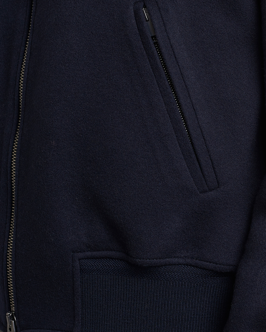 Herre | Jakker | Brioni | Cashmere Blend Bomber Jacket Navy