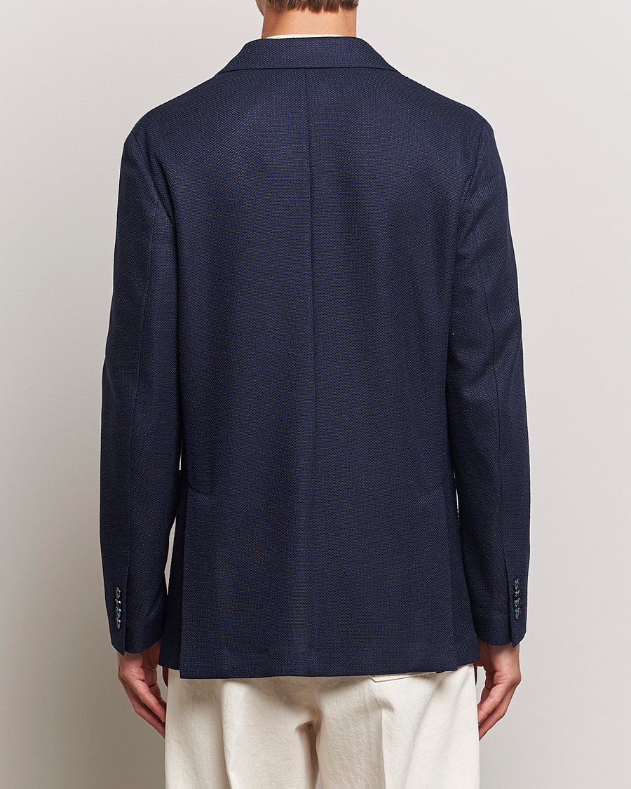 Herre | Blazere & jakker | Brioni | Wool/Silk Jacquard Jersey Blazer Navy