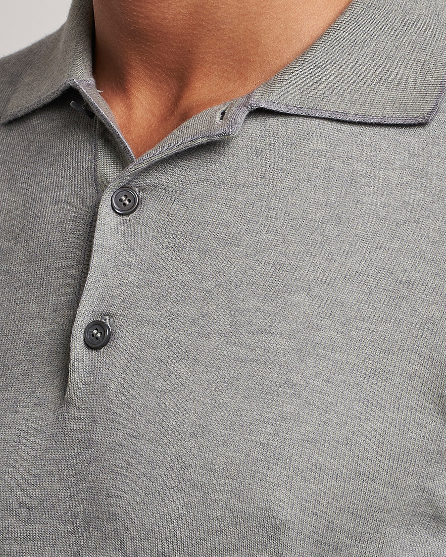Herre | Trøjer | Brioni | Cashmere Blend Long Sleeve Polo Sage