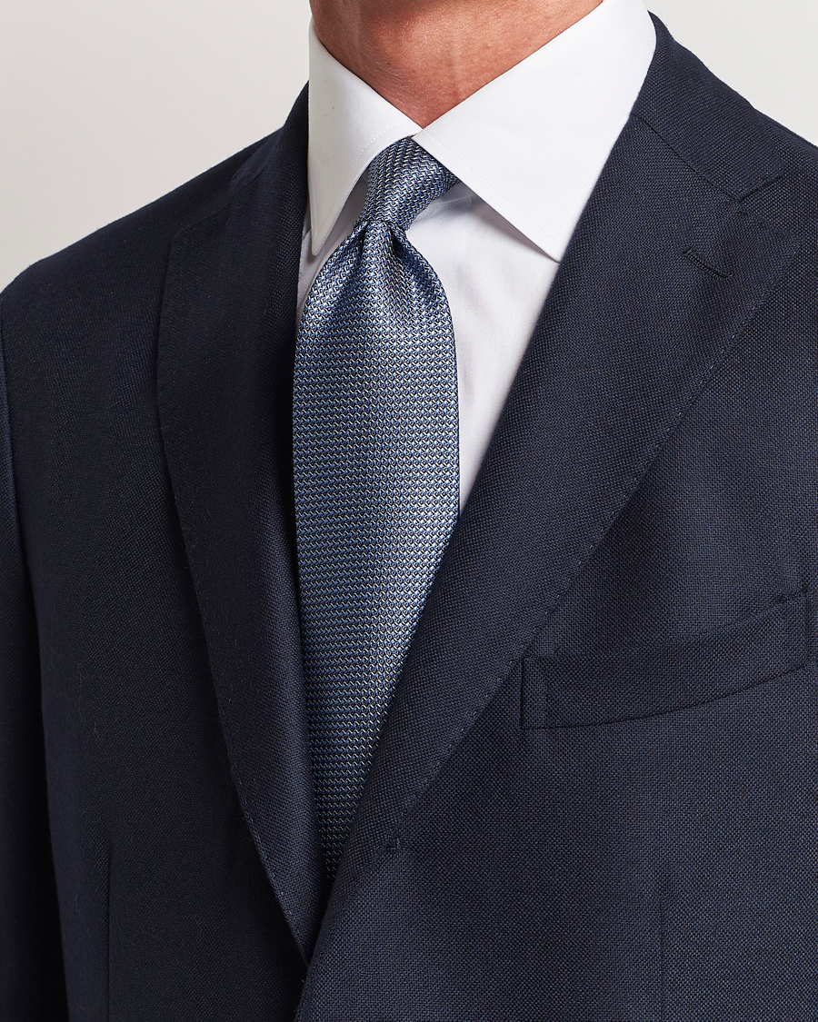 Herre | Brioni Jacquard Silk Tie Light Blue | Brioni | Jacquard Silk Tie Light Blue