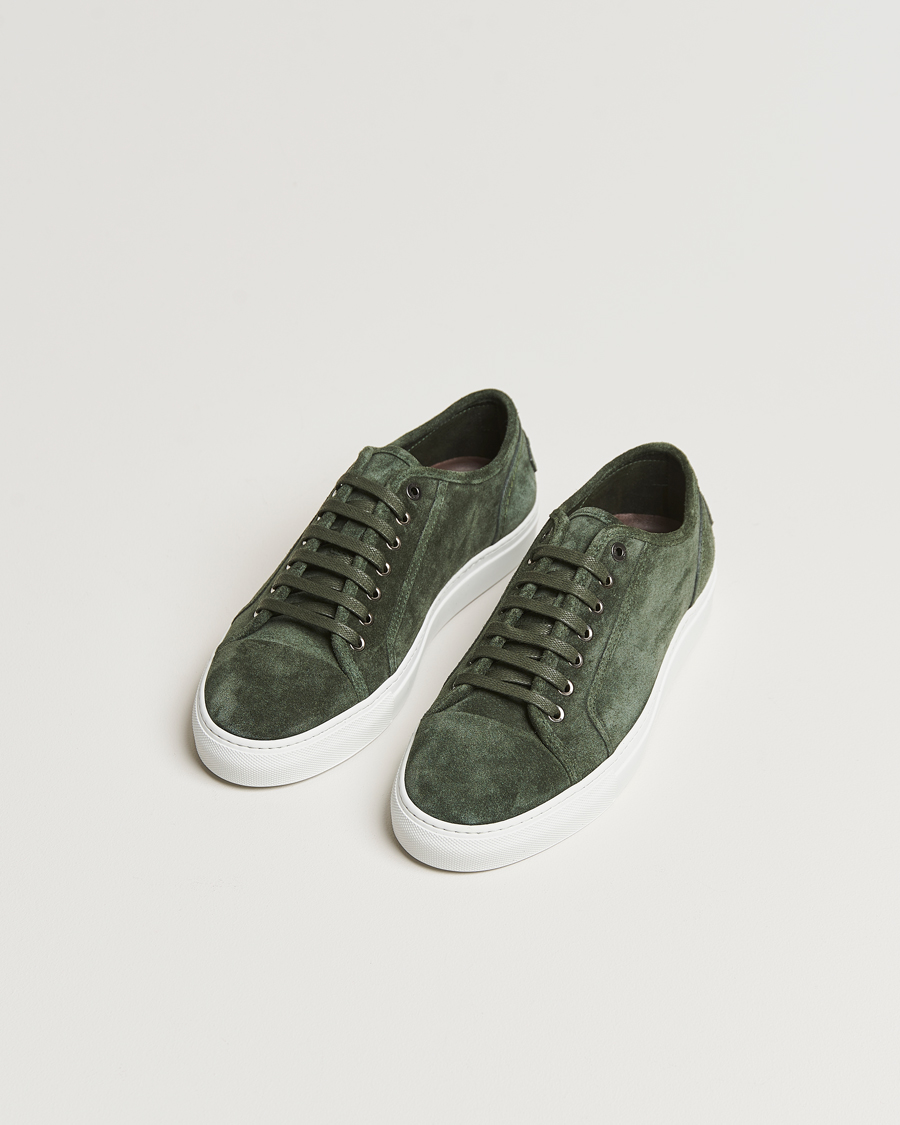 Herre |  | Brioni | Casetta Suede Sneakers Green
