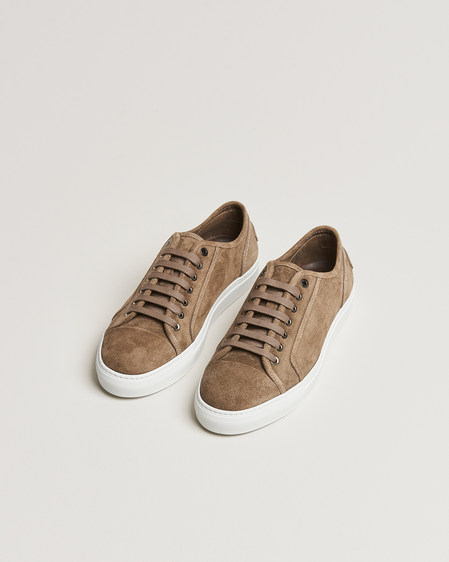 Herre | Sko i ruskind | Brioni | Casetta Sneakers Dark Brown Suede