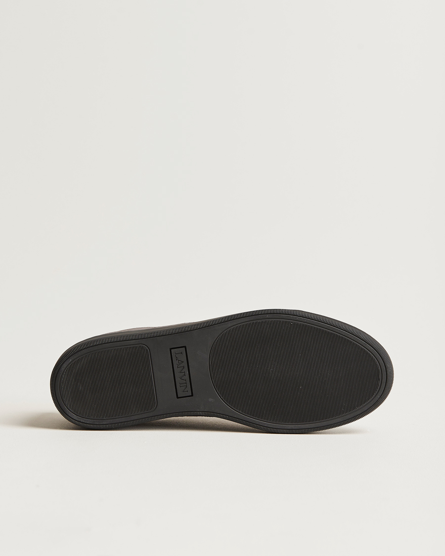 Herre | Lanvin Nappa Cap Toe Sneaker Dark Grey | Lanvin | Nappa Cap Toe Sneaker Dark Grey