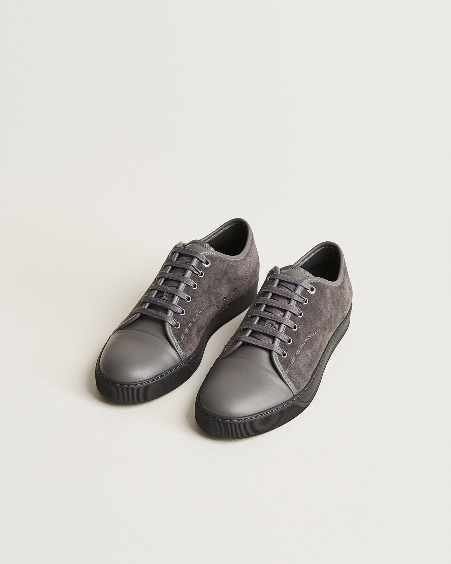 Herre | Lanvin Nappa Cap Toe Sneaker Dark Grey | Lanvin | Nappa Cap Toe Sneaker Dark Grey