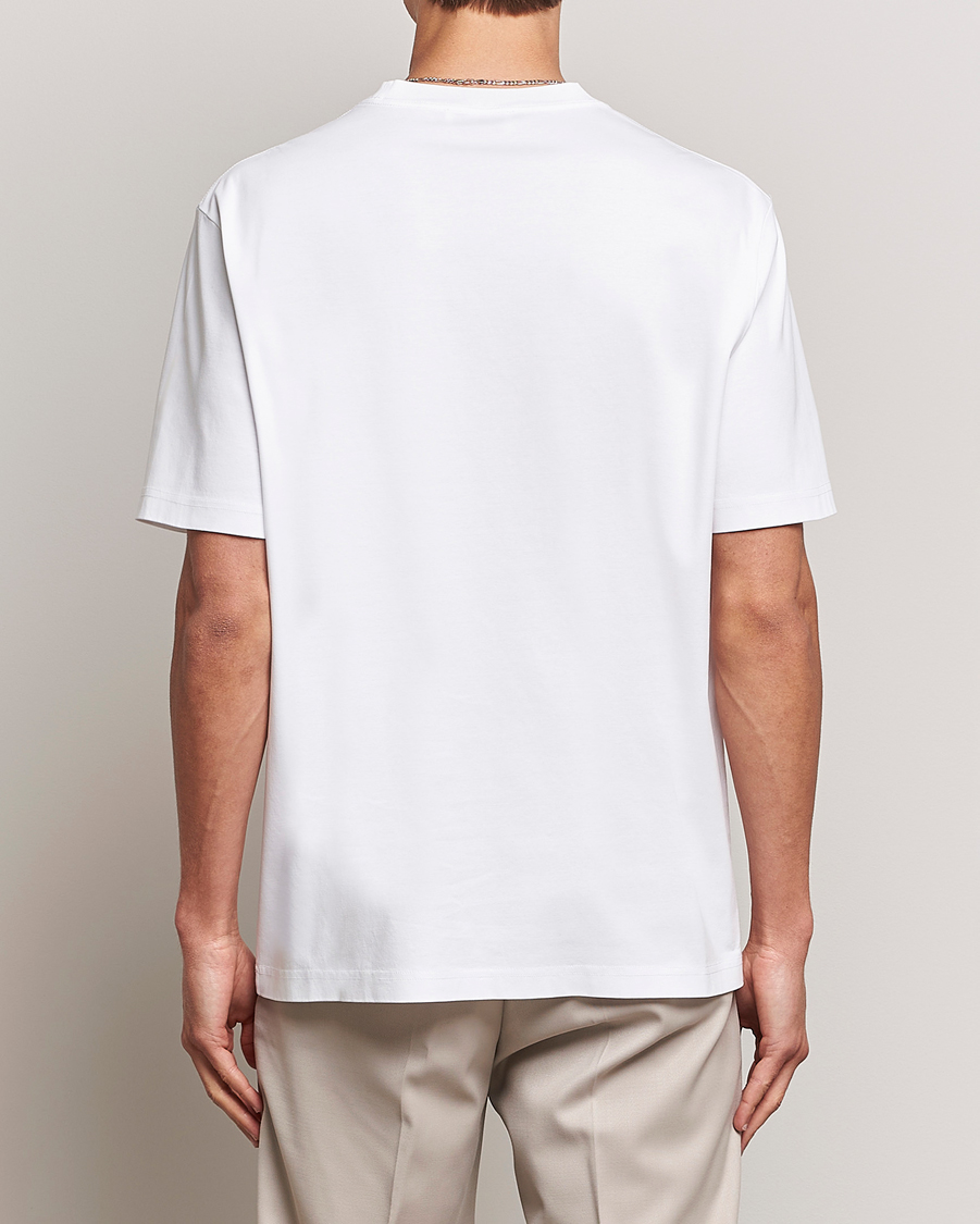 Herre | T-Shirts | Lanvin | Curb Logo T-Shirt Optic White