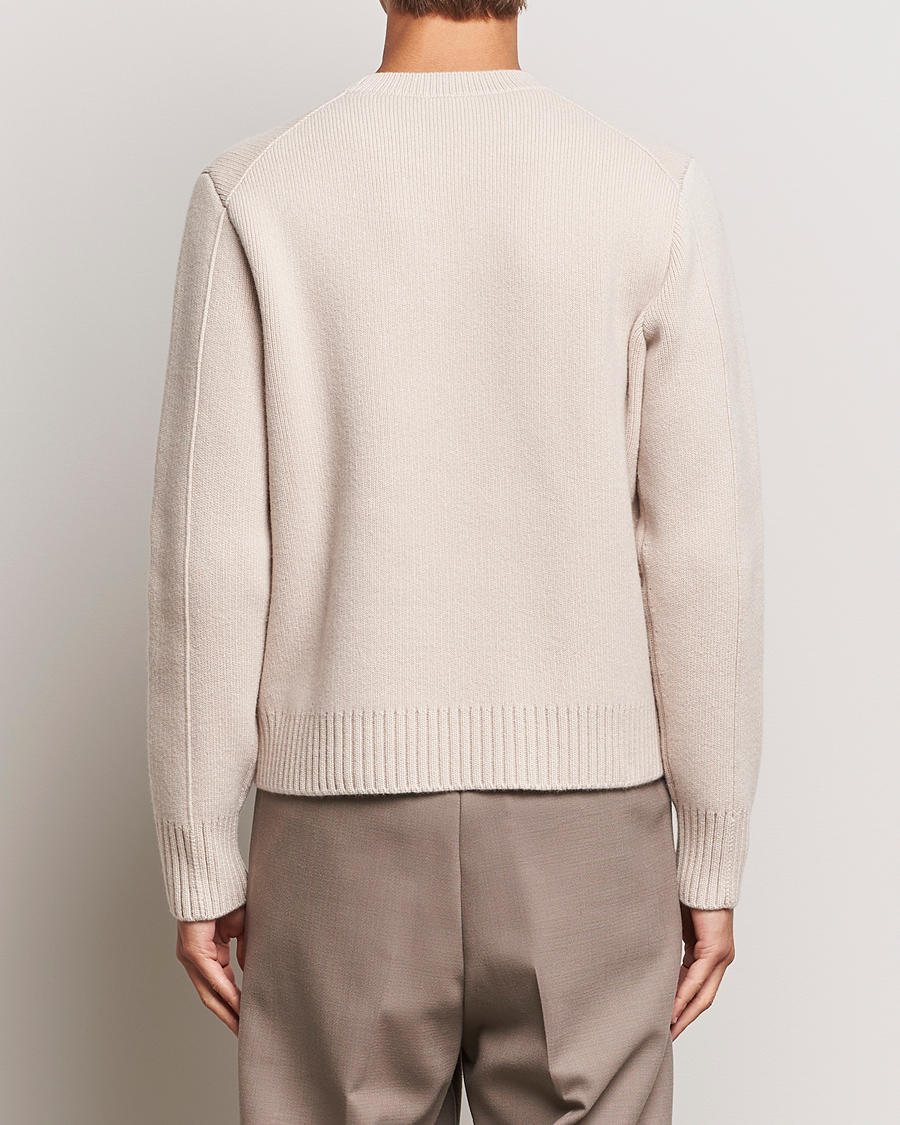 Herre | Trøjer | Lanvin | Cashmere Blend Crew Neck Sweater Light Beige