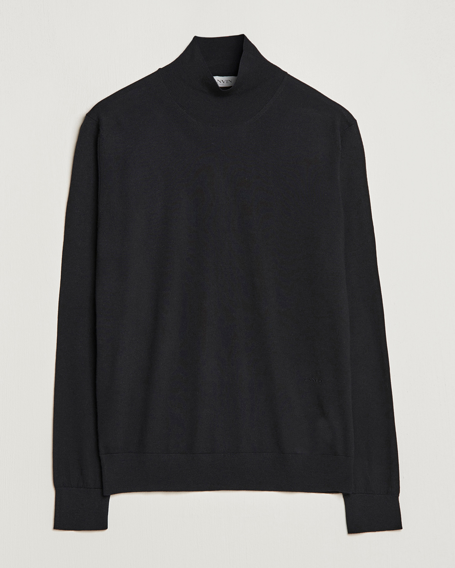 Herre | Trøjer | Lanvin | Wool/Silk Rollneck Black