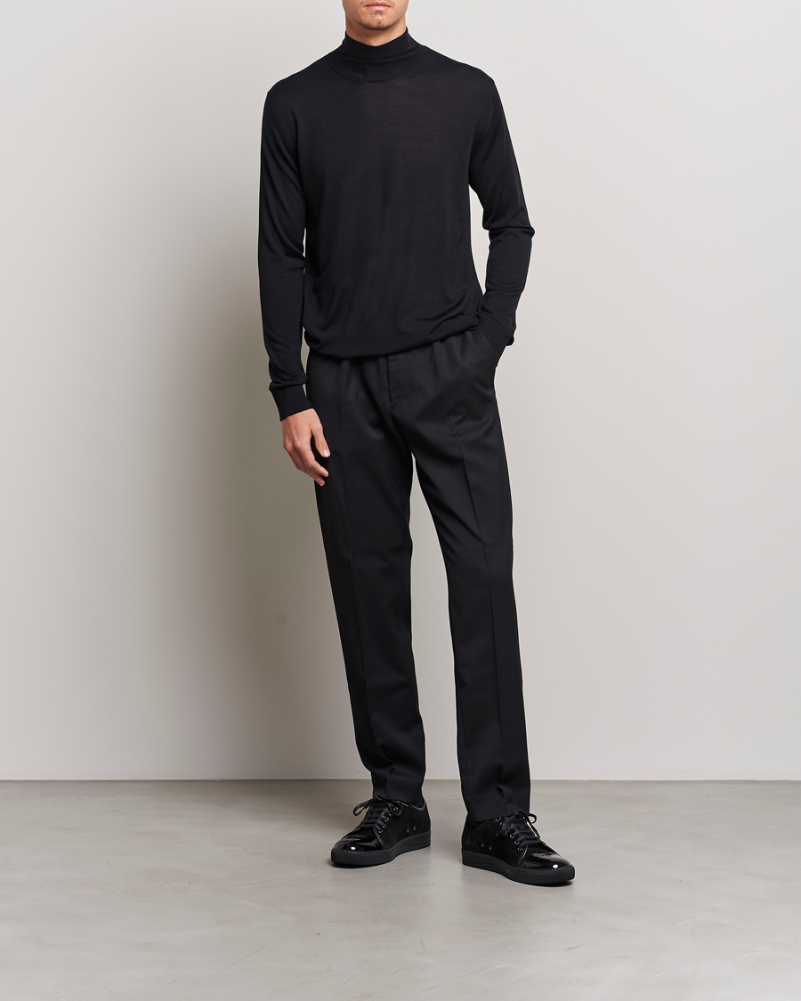 Herre | Trøjer | Lanvin | Wool/Silk Rollneck Black