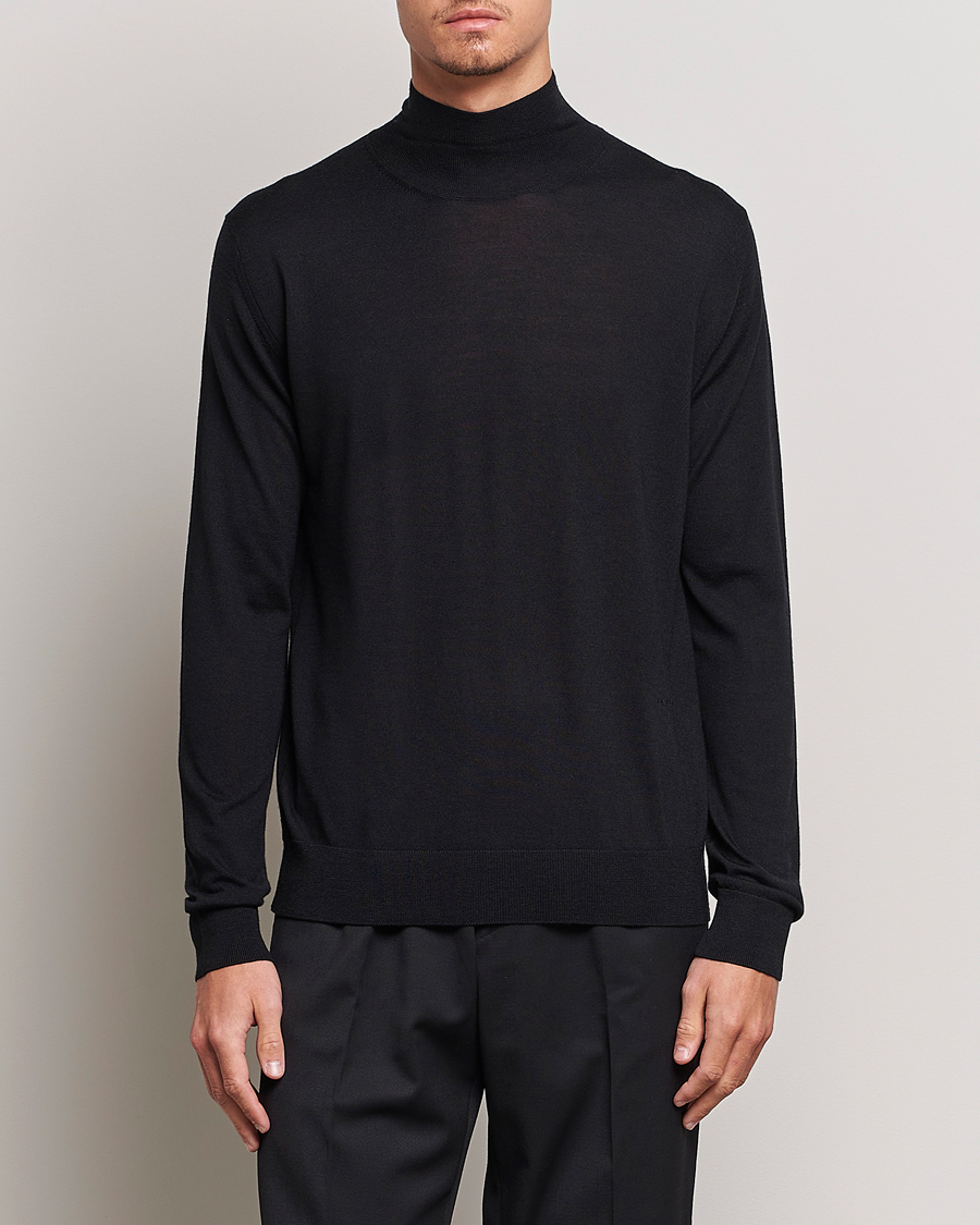 Herre | Trøjer | Lanvin | Wool/Silk Rollneck Black