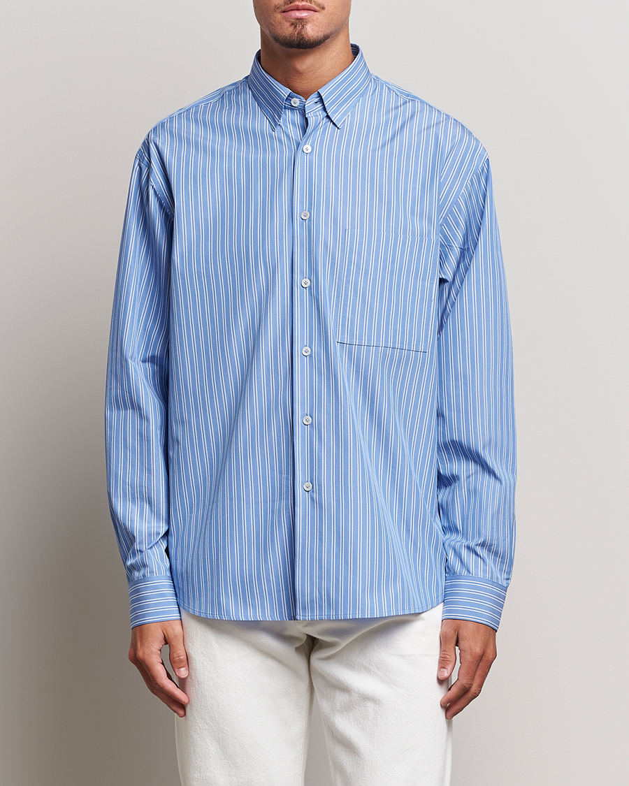 Herre | Skjorter | Lanvin | Oversize Casual Shirt Blue/White
