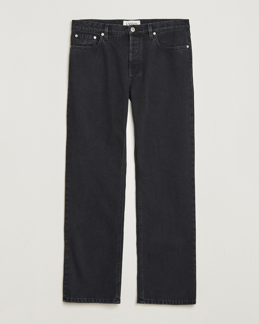 Herre | Jeans | Lanvin | Tailored Denim Pants Black