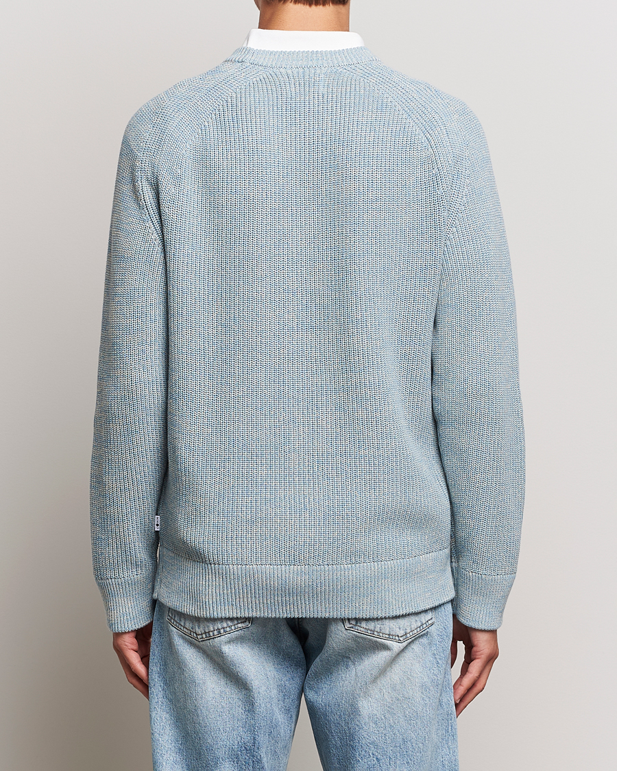 Herre | Trøjer | NN07 | Jacobo Organic Cotton Knitted Sweater Ashley Blue Mel