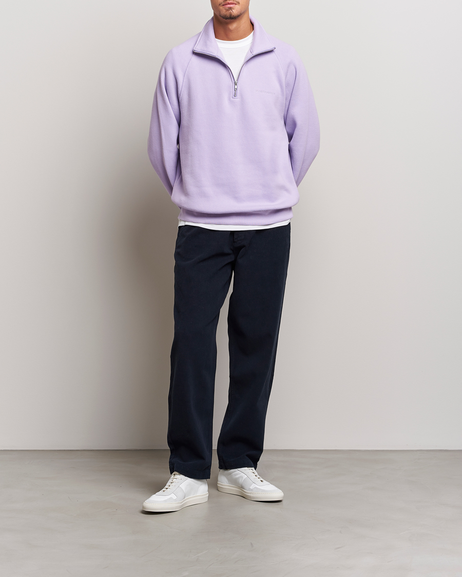 Herre | Trøjer | NN07 | Carlo Half Zip Purple Rose