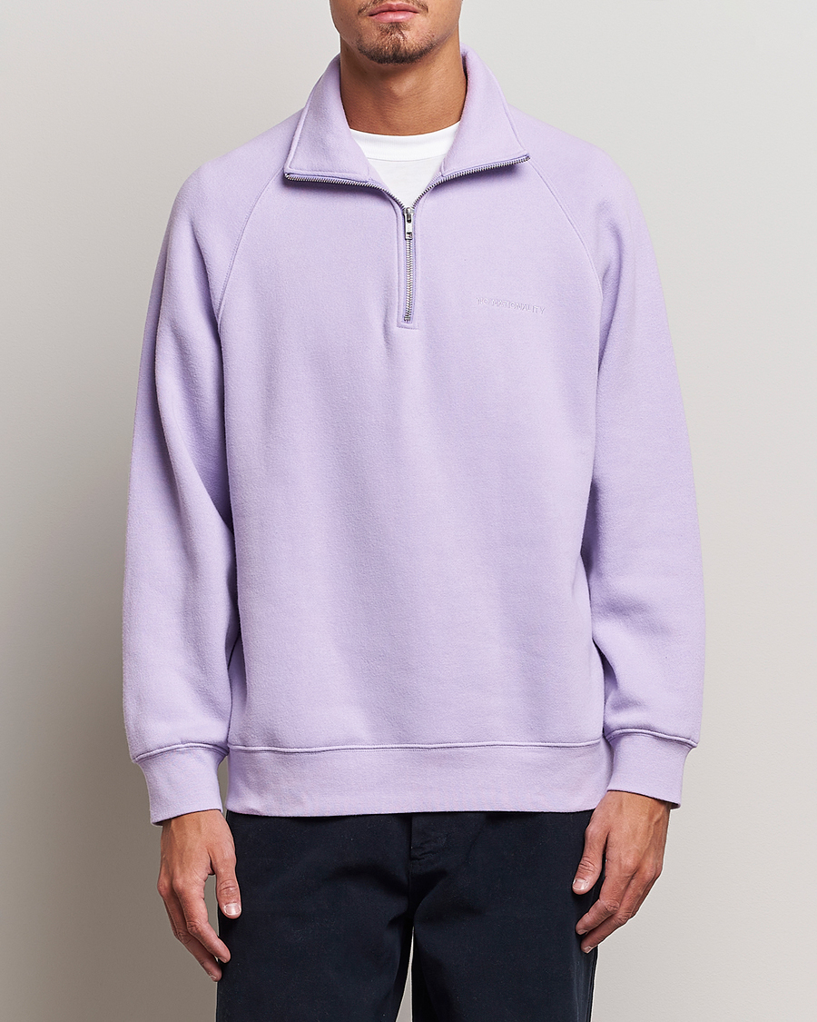 Herre | Trøjer | NN07 | Carlo Half Zip Purple Rose