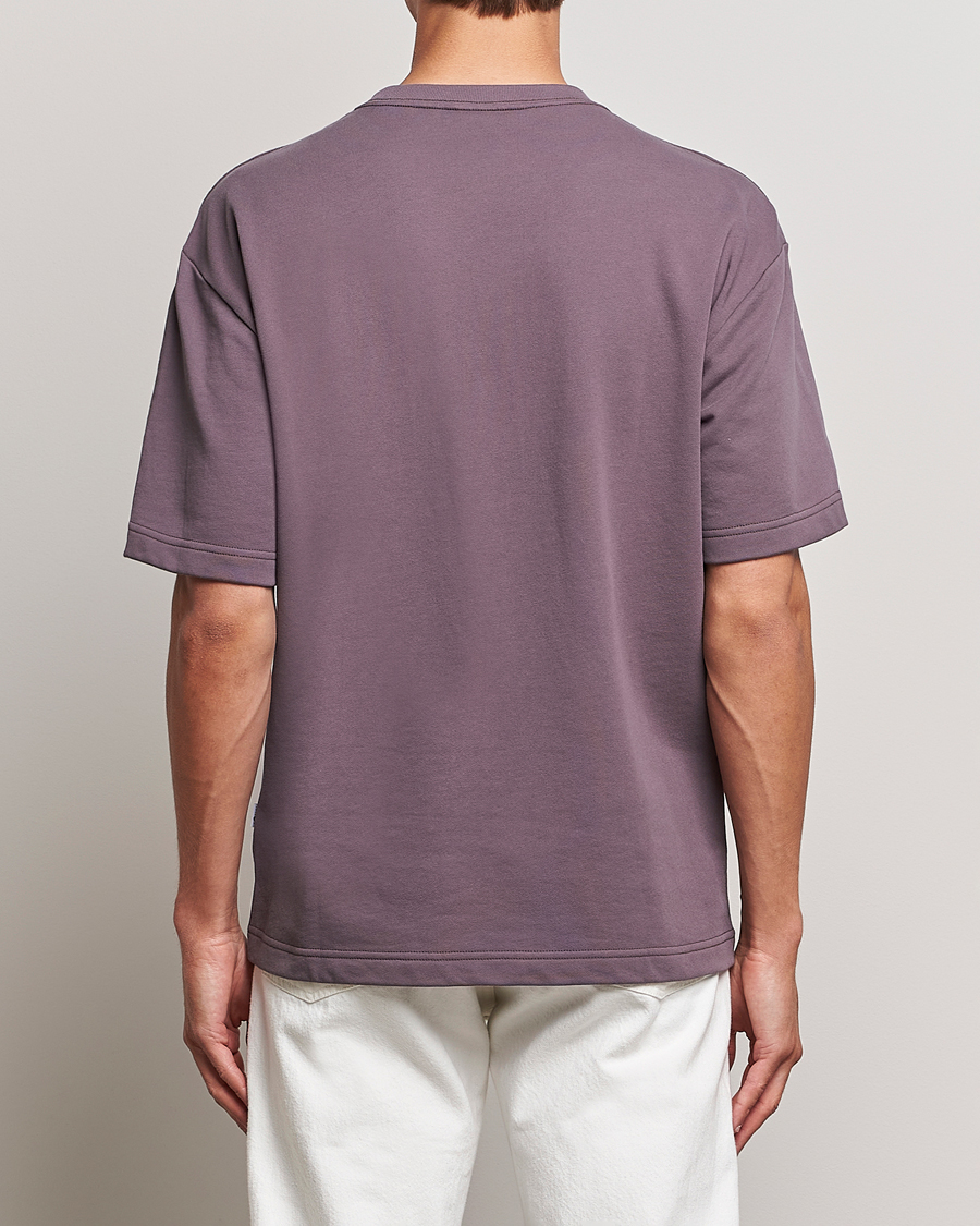 Herre | T-Shirts | NN07 | Alan Heavy T-Shirt Purple Brown