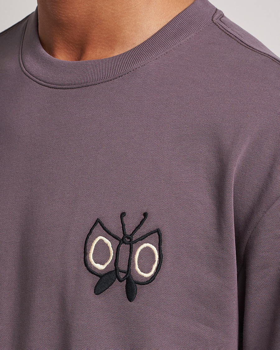 Herre | T-Shirts | NN07 | Alan Heavy T-Shirt Purple Brown
