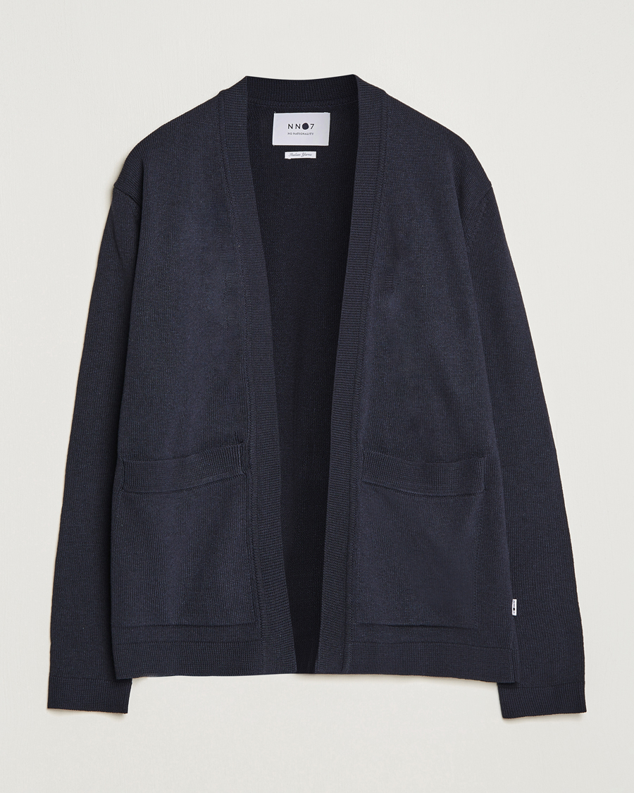 Herre | Trøjer | NN07 | Bradley Cotton Cardigan Navy