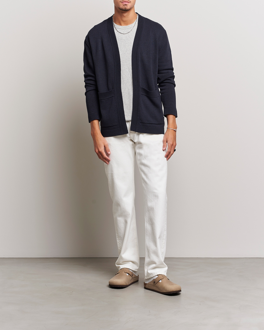 Herre | Trøjer | NN07 | Bradley Cotton Cardigan Navy
