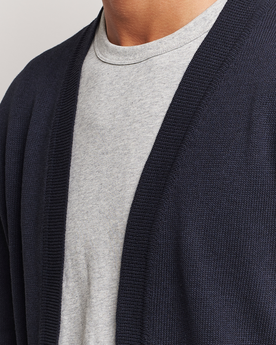 Herre | Trøjer | NN07 | Bradley Cotton Cardigan Navy
