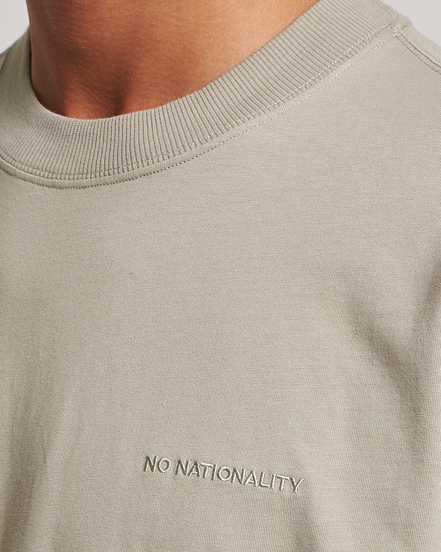 Herre | T-Shirts | NN07 | Benja Pima Cotton Long Sleeve T-Shirt London Fog