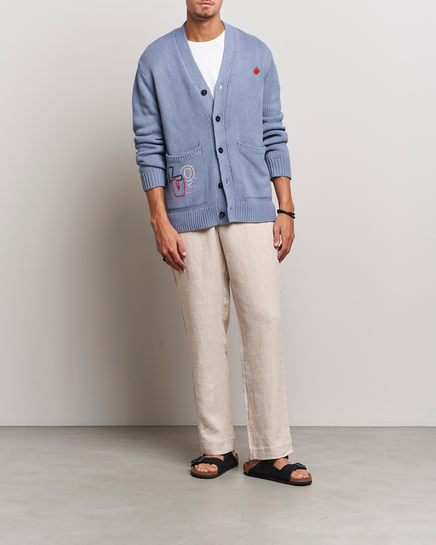 Herre | Trøjer | NN07 | Milton Knitted Cardigan Ashley Blue Mel