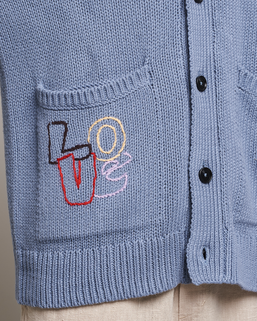 Herre | Trøjer | NN07 | Milton Knitted Cardigan Ashley Blue Mel
