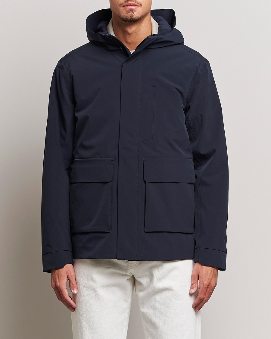 Herre | Forårsjakker | NN07 | Greg Primaloft Hooded Jacket Navy