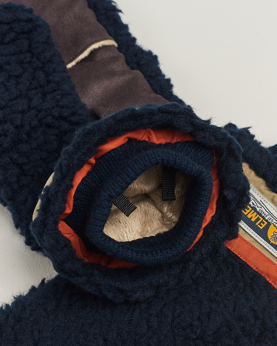 Herre | Elmer by Swany Miyo Wool Teddy Mittens Navy | Elmer by Swany | Miyo Wool Teddy Mittens Navy