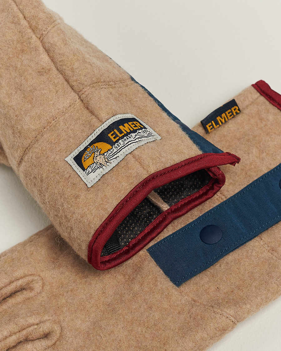 Herre | Elmer by Swany Recycled Wool Fleece Gloves Camel | Elmer by Swany | Recycled Wool Fleece Gloves Camel