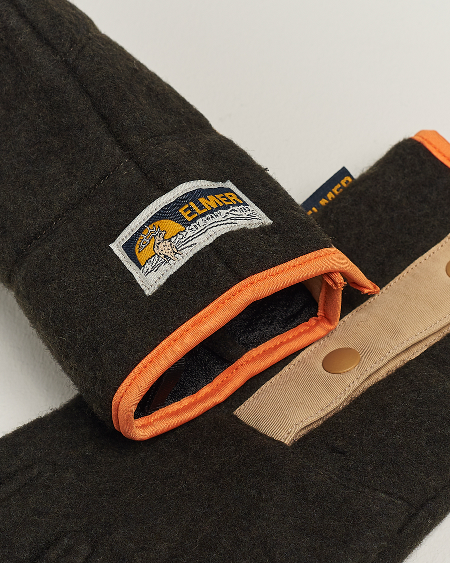 Herre | Elmer by Swany Recycled Wool Fleece Gloves Dark Brown | Elmer by Swany | Recycled Wool Fleece Gloves Dark Brown