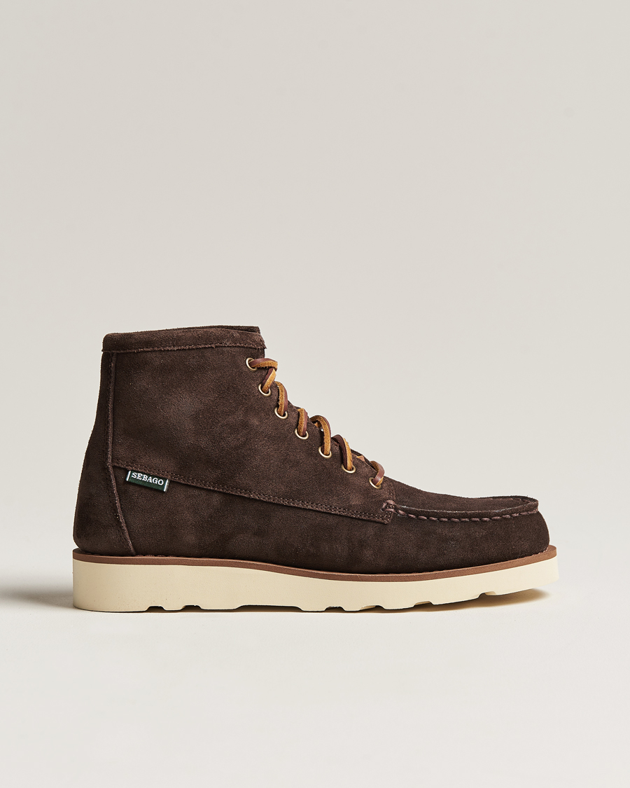Herre | Sebago Tala Oiled Suede Mid Boot Dark Brown | Sebago | Tala Oiled Suede Mid Boot Dark Brown