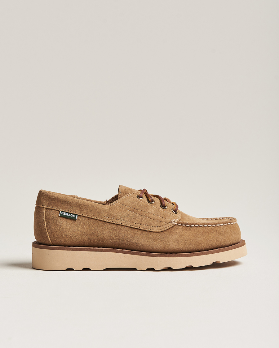 Herre | Sebago Askookfield Suede Boat Shoe Beige Camel | Sebago | Askookfield Suede Boat Shoe Beige Camel