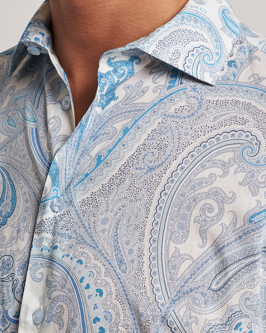 Herre | Skjorter | Etro | Slim Fit Paisley Shirt Azzurro