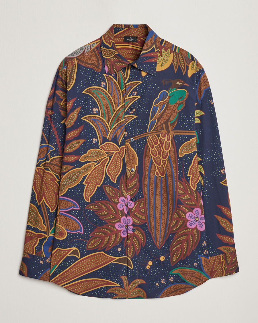 Herre | Skjorter | Etro | Oversize Jungle Printed Shirt Navy