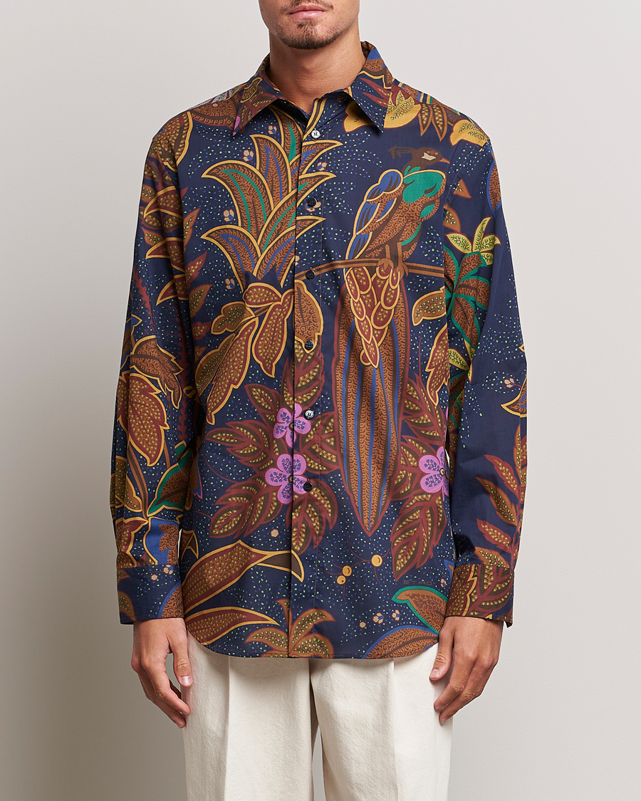 Herre | Skjorter | Etro | Oversize Jungle Printed Shirt Navy