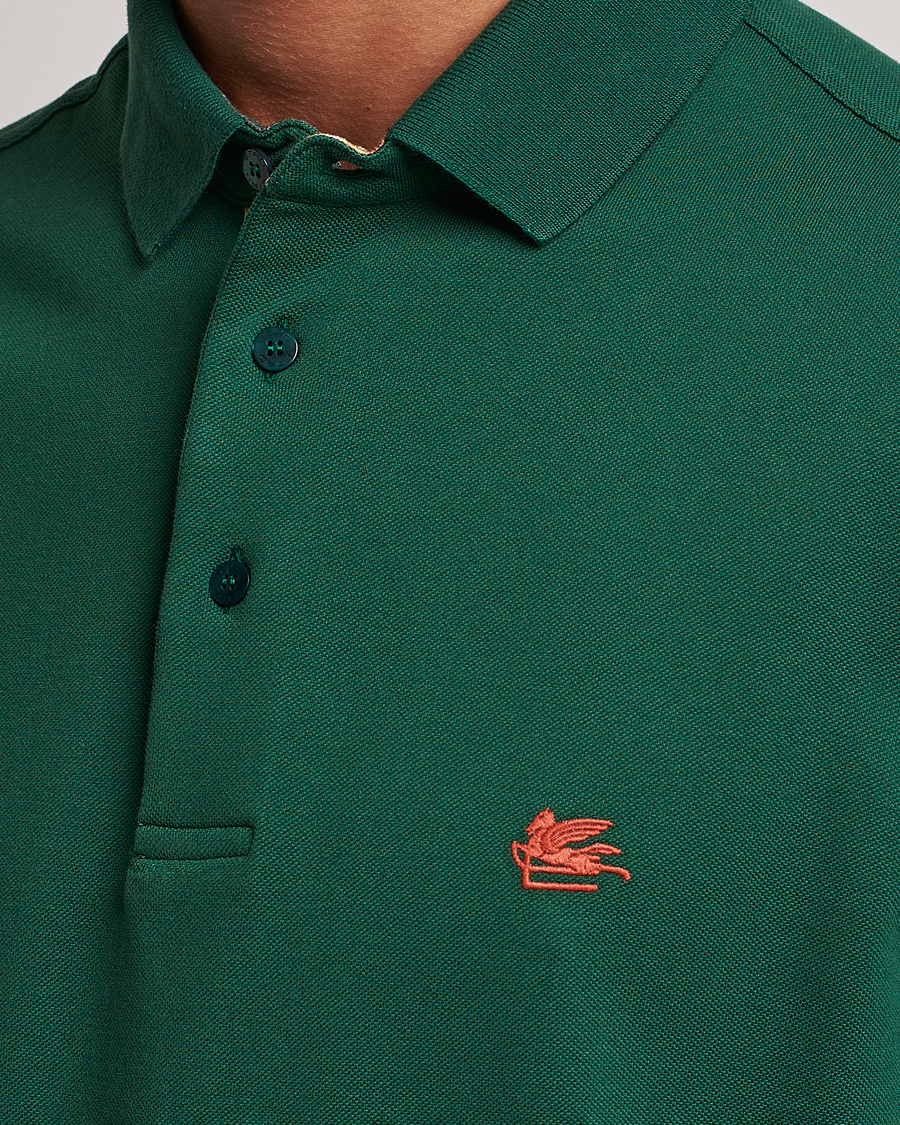 Herre | Polotrøjer | Etro | Short Sleeve Contrast Polo Dark Green
