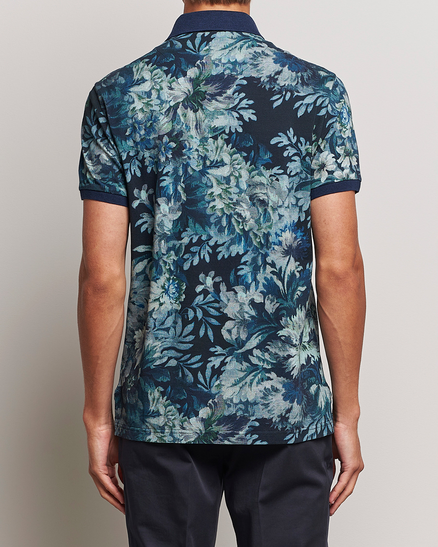 Herre | Polotrøjer | Etro | Short Sleeve Printed Polo Dark Blue