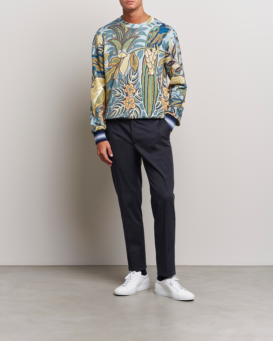 Herre | Trøjer | Etro | Jungle Printed Sweatshirt Azzurro
