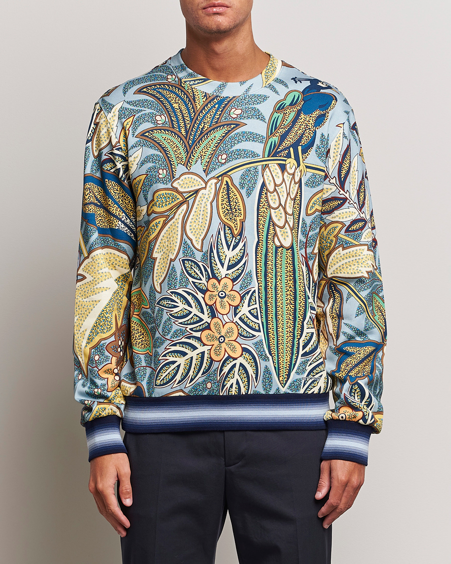 Herre | Trøjer | Etro | Jungle Printed Sweatshirt Azzurro