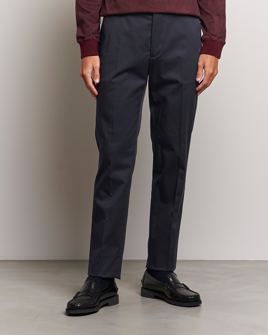 Herre | Bukser | Etro | Slim Fit Chinos Navy