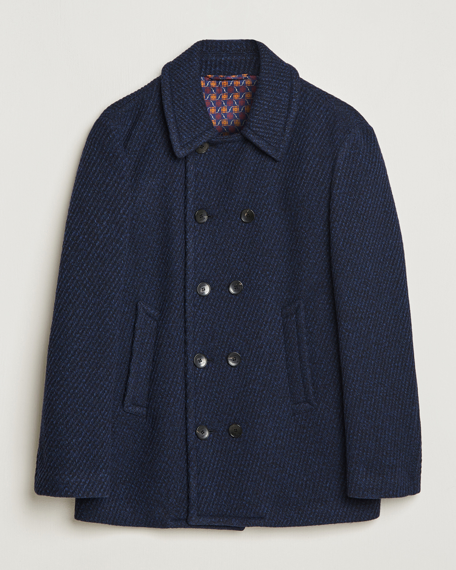 Herre | Moderne jakker | Etro | Wool Peacoat Navy