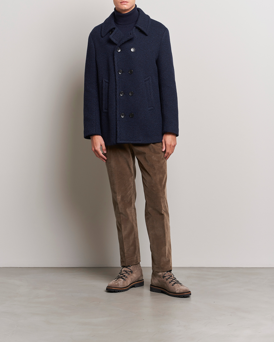 Herre | Jakker | Etro | Wool Peacoat Navy