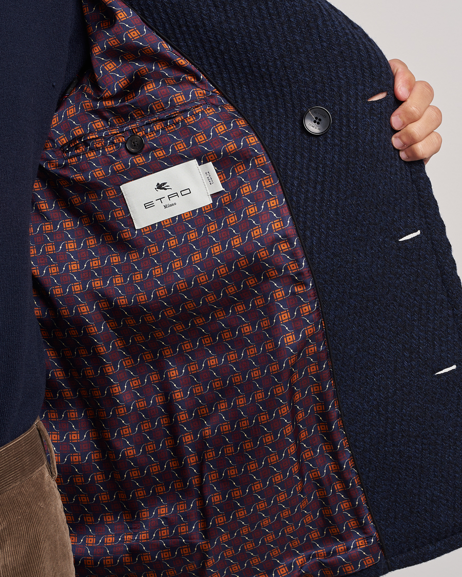 Herre | Jakker | Etro | Wool Peacoat Navy