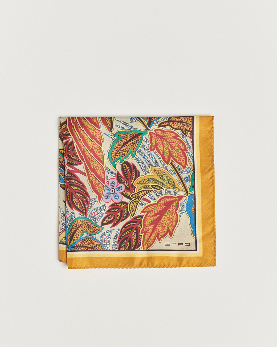Herre | Etro Bangalore Printed Pocket Square Beige | Etro | Bangalore Printed Pocket Square Beige