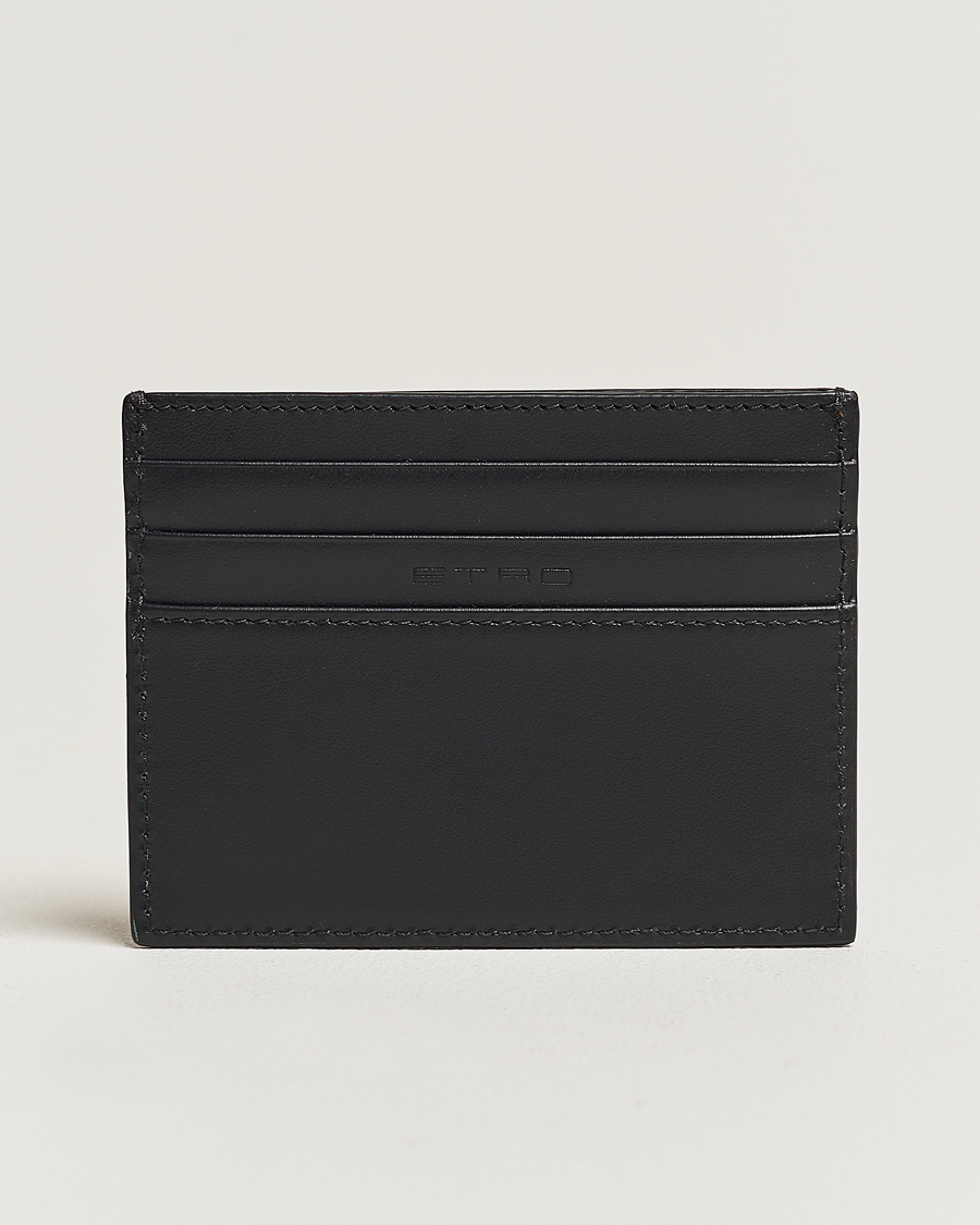 Herre | Punge | Etro | Logo Embossed Cardholder Black
