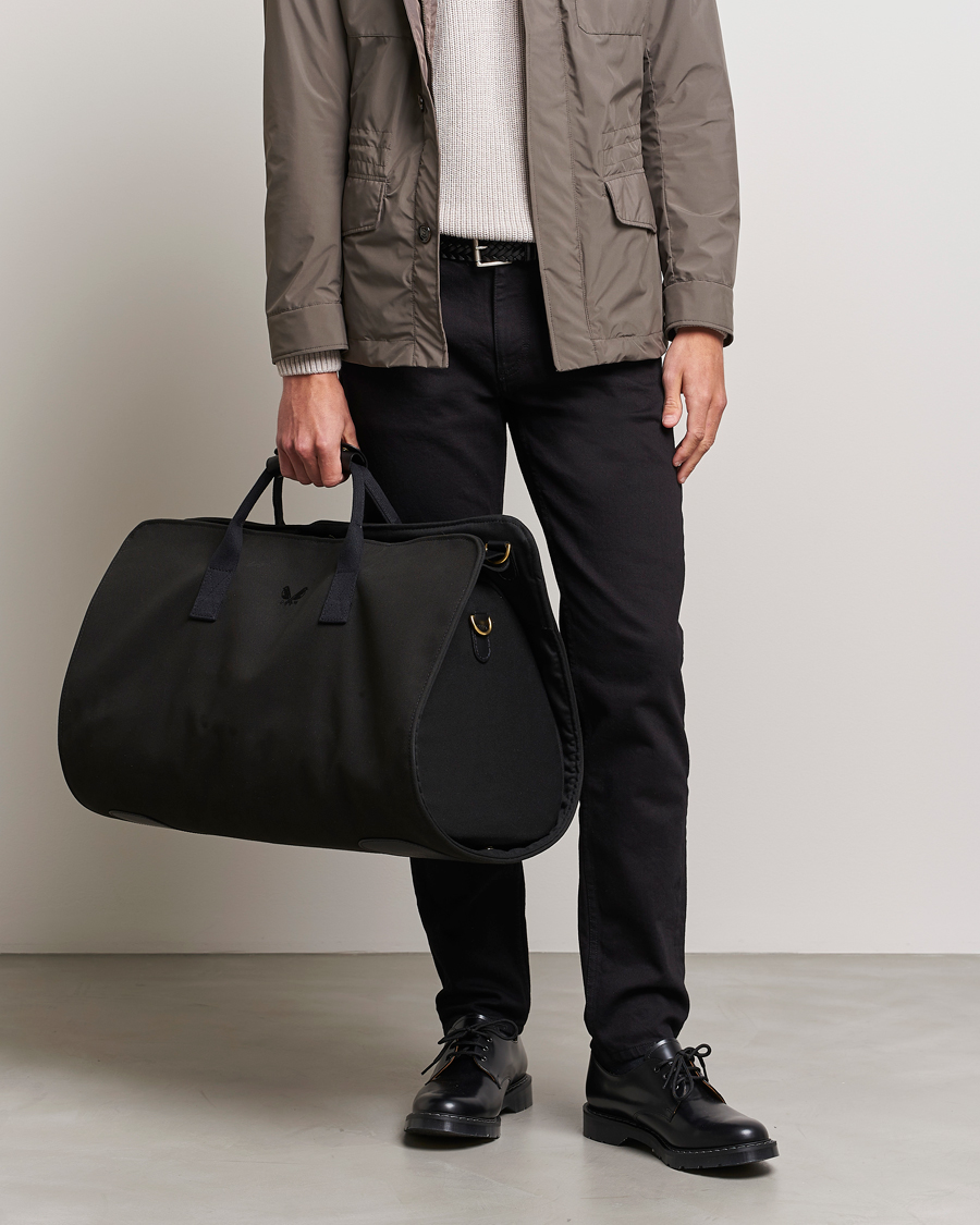 Herre | Nye produktbilleder | Bennett Winch | Canvas Suit Carrier Holdall Black